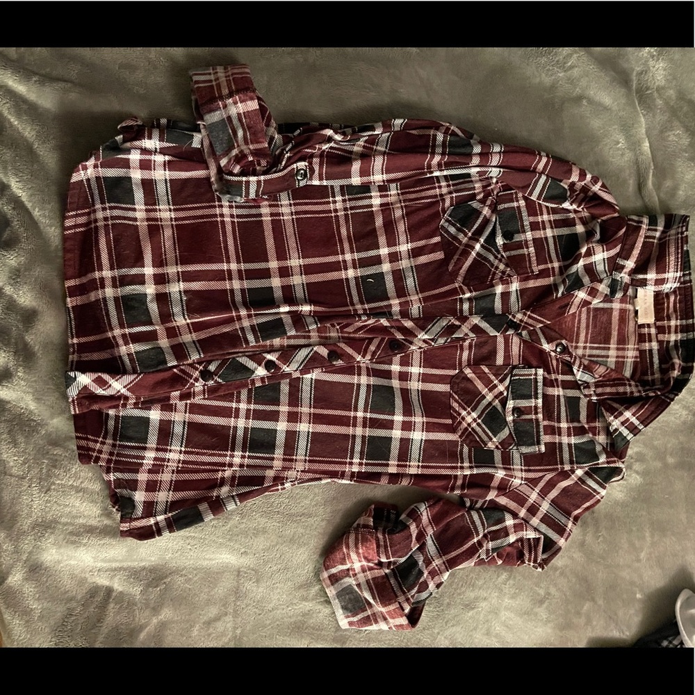 Plaid button up